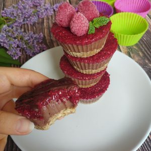 Tartaletki czekoladowo- malinowe (z ciecierzycy)